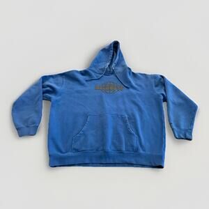 Nelk Boys Mens Worldwide Blue Heavyweight Pullover Hooded Sweatshirt Size XL